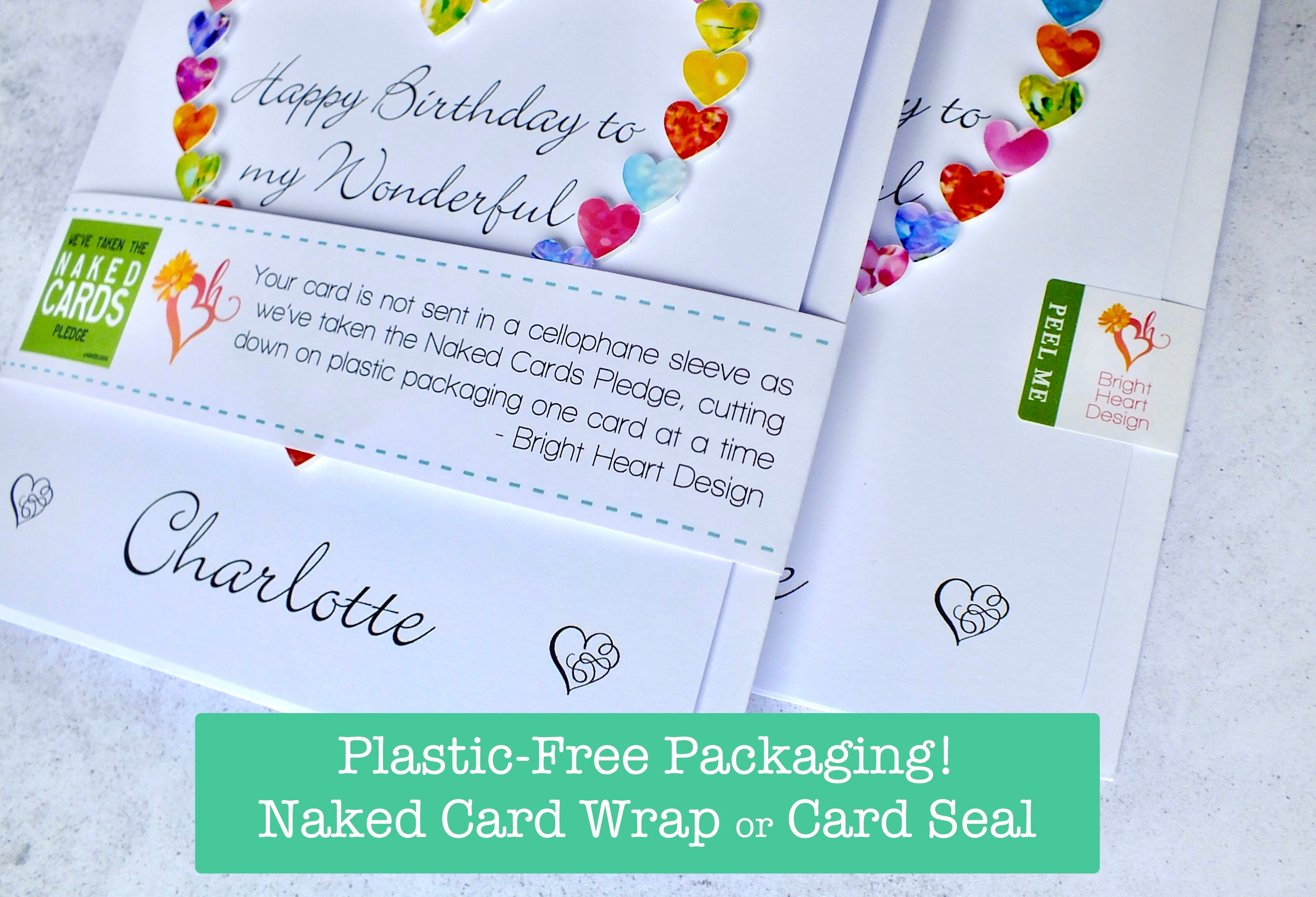 On Your Engagement Card - Personalised Hearts