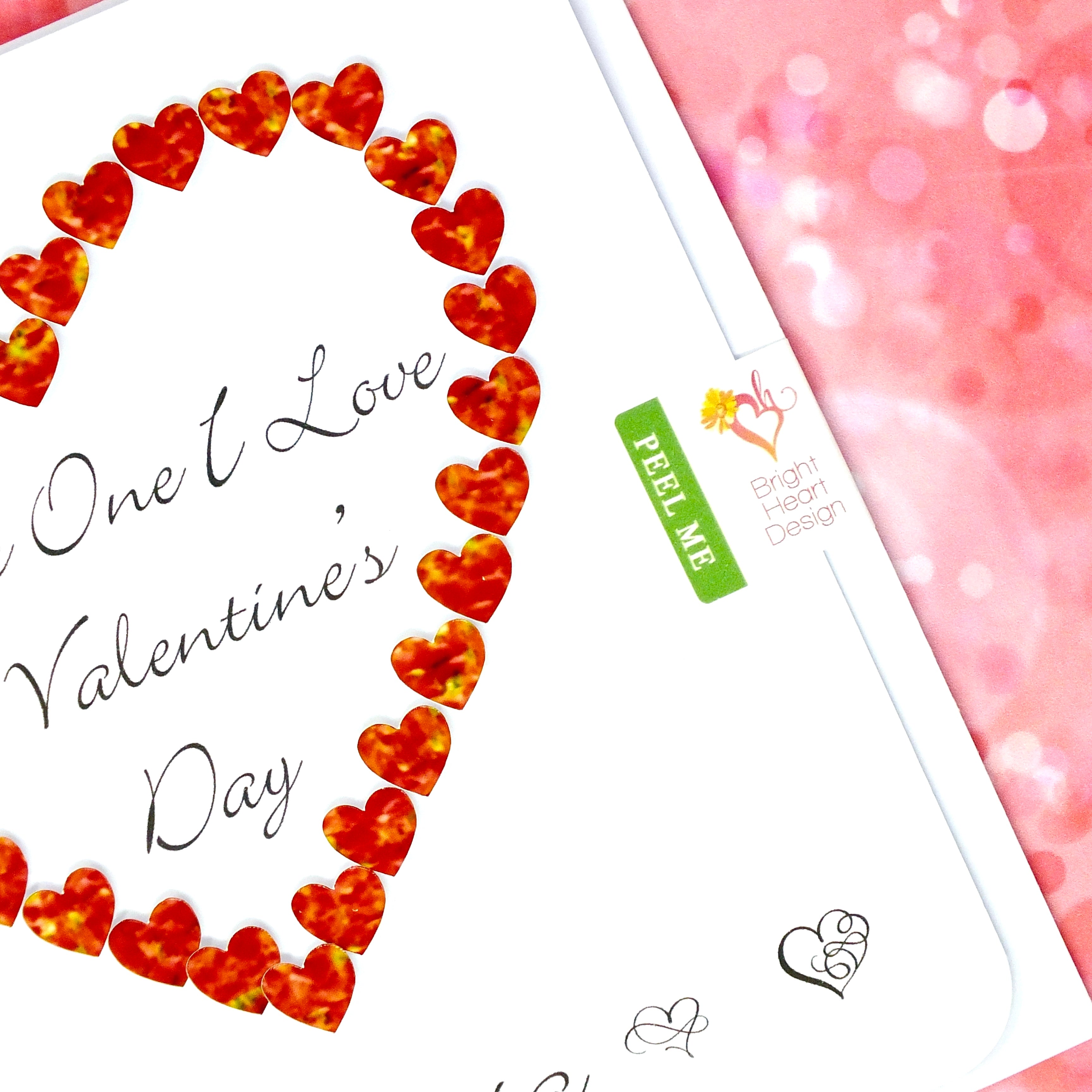 Personalised Valentine's Day Card To The One I Love - Heart