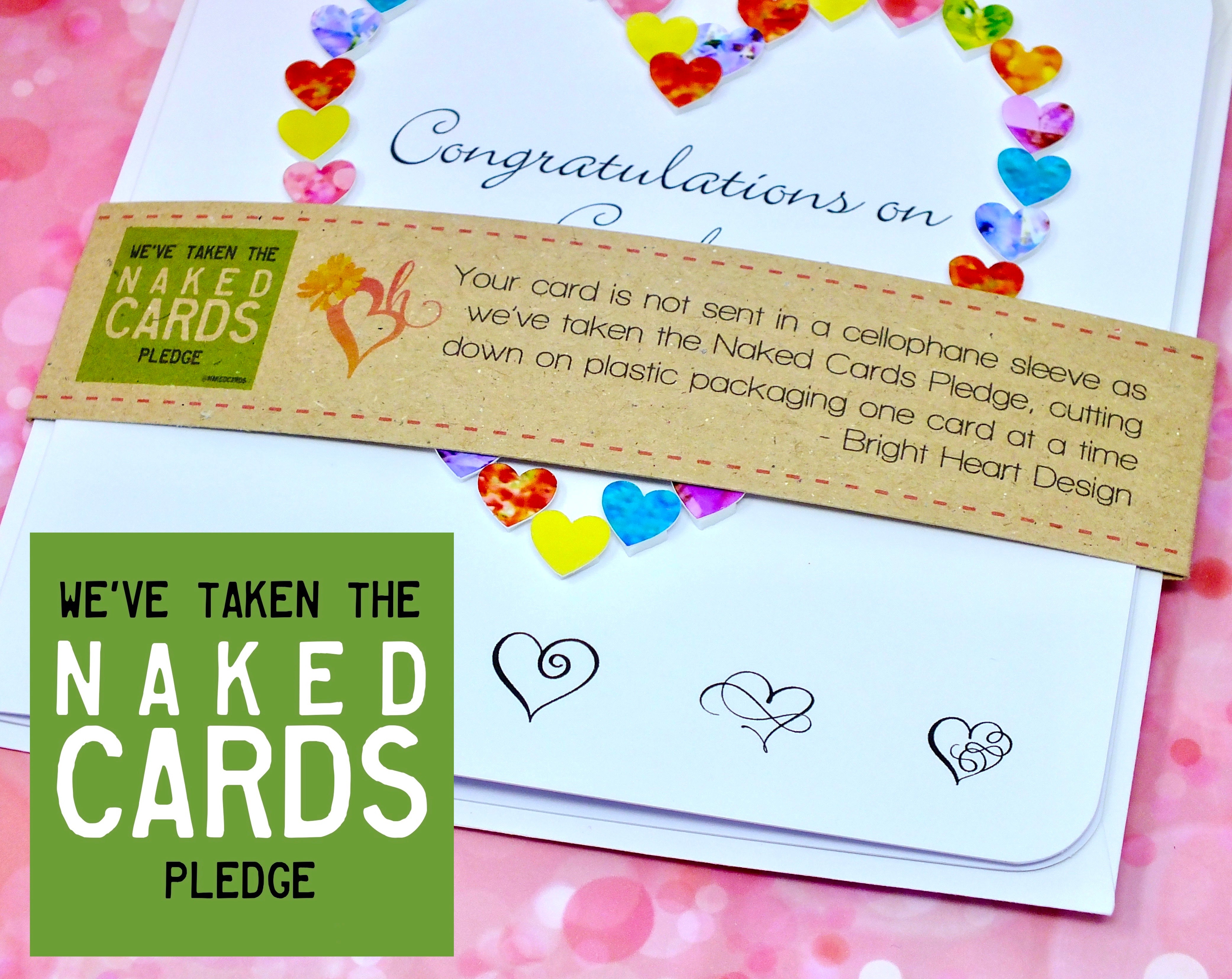 Graduation Card - Hearts, Personalised