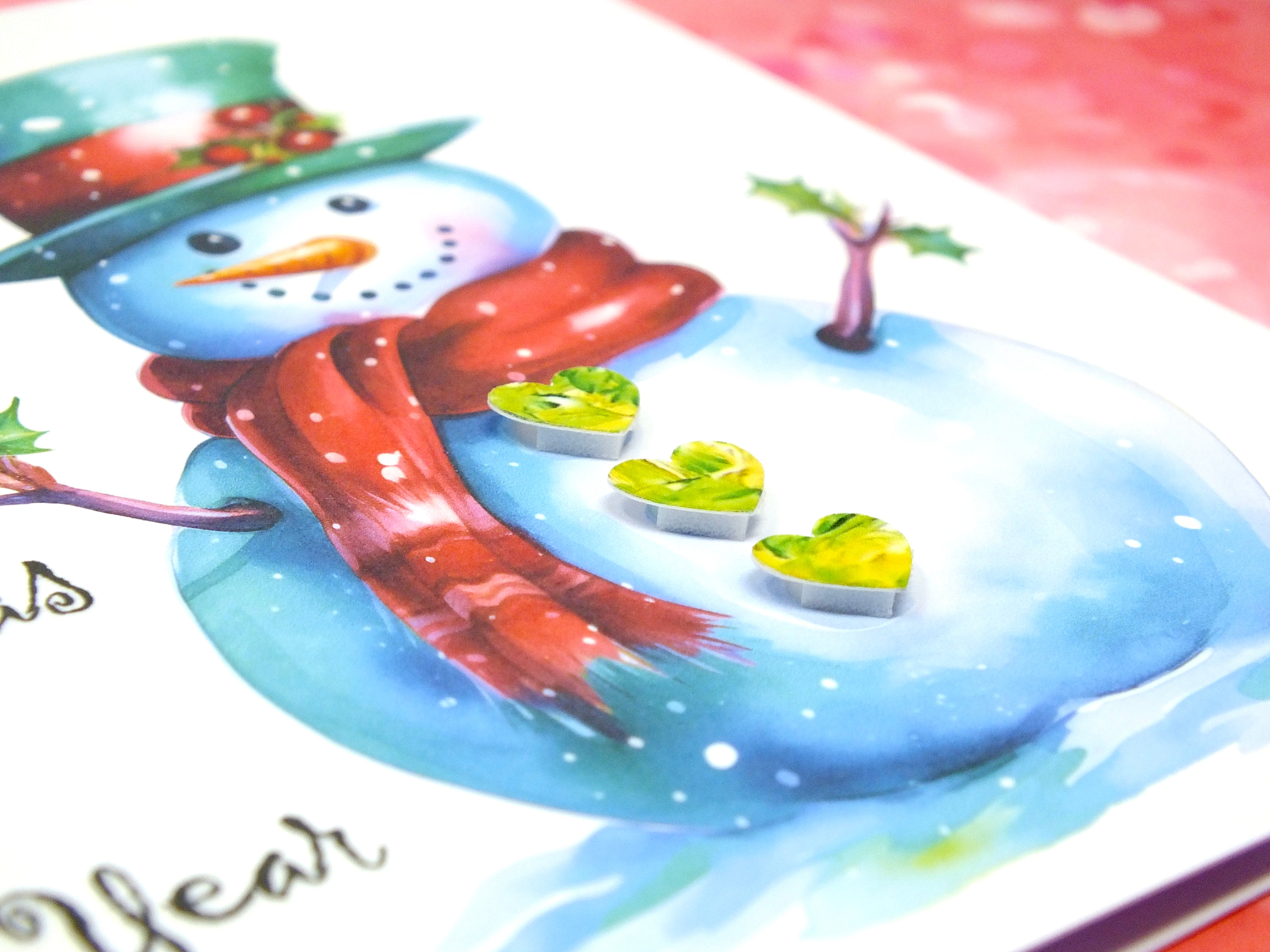 Personalised Snowman Christmas Card