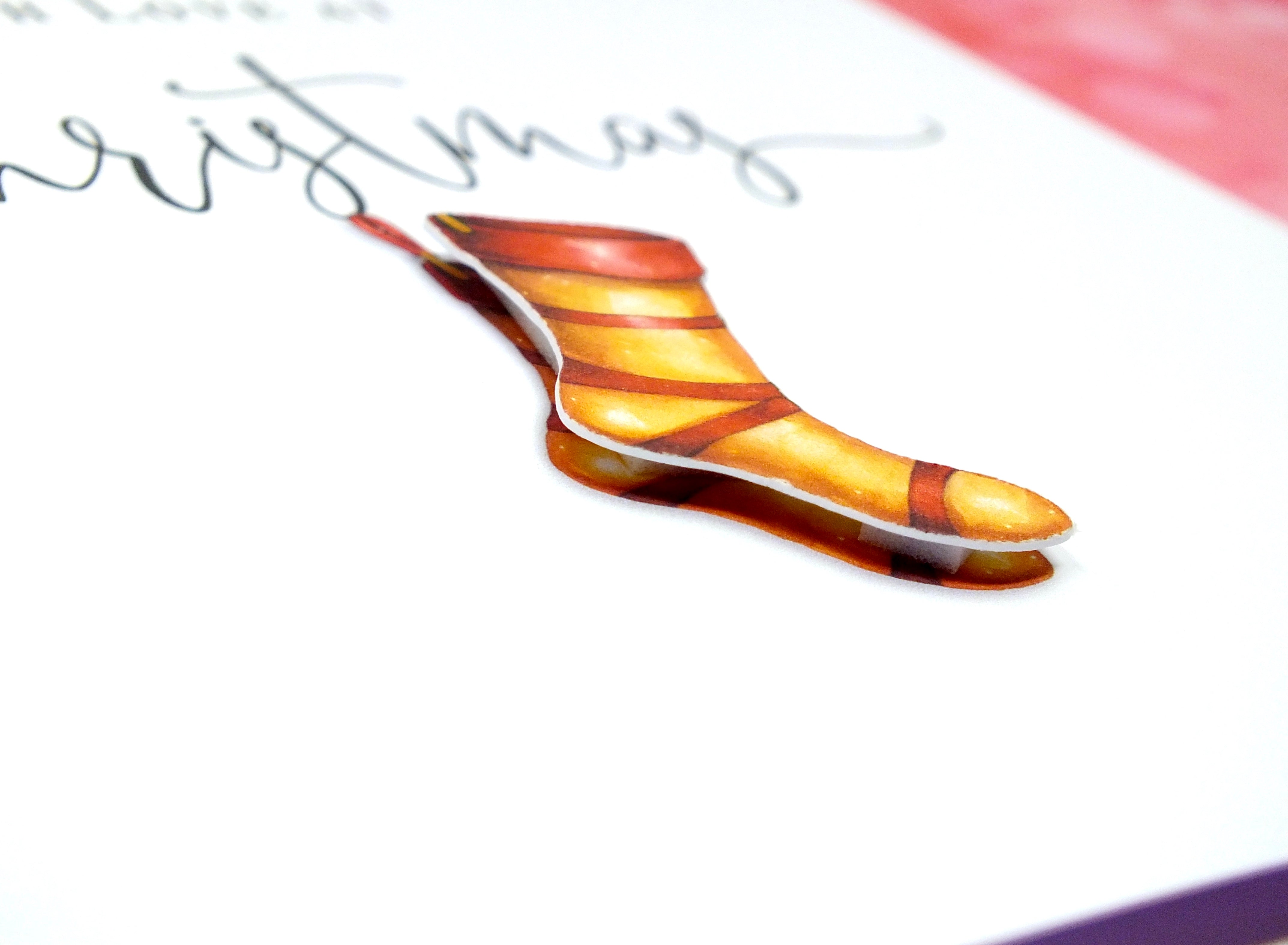 Personalised Christmas Card - Xmas Stocking