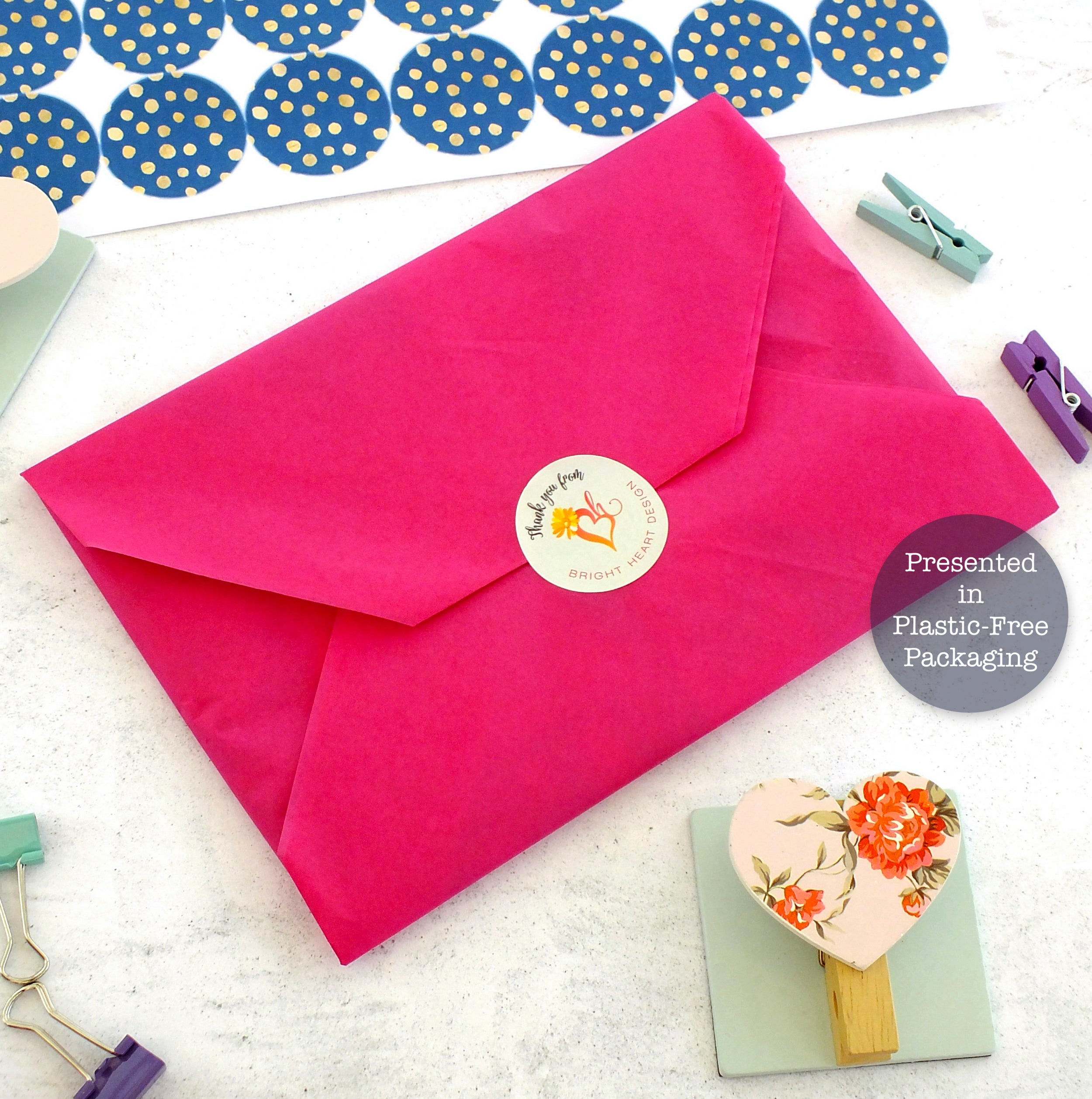 Personalised A5 Notepad - Any Heading - Blue Spot