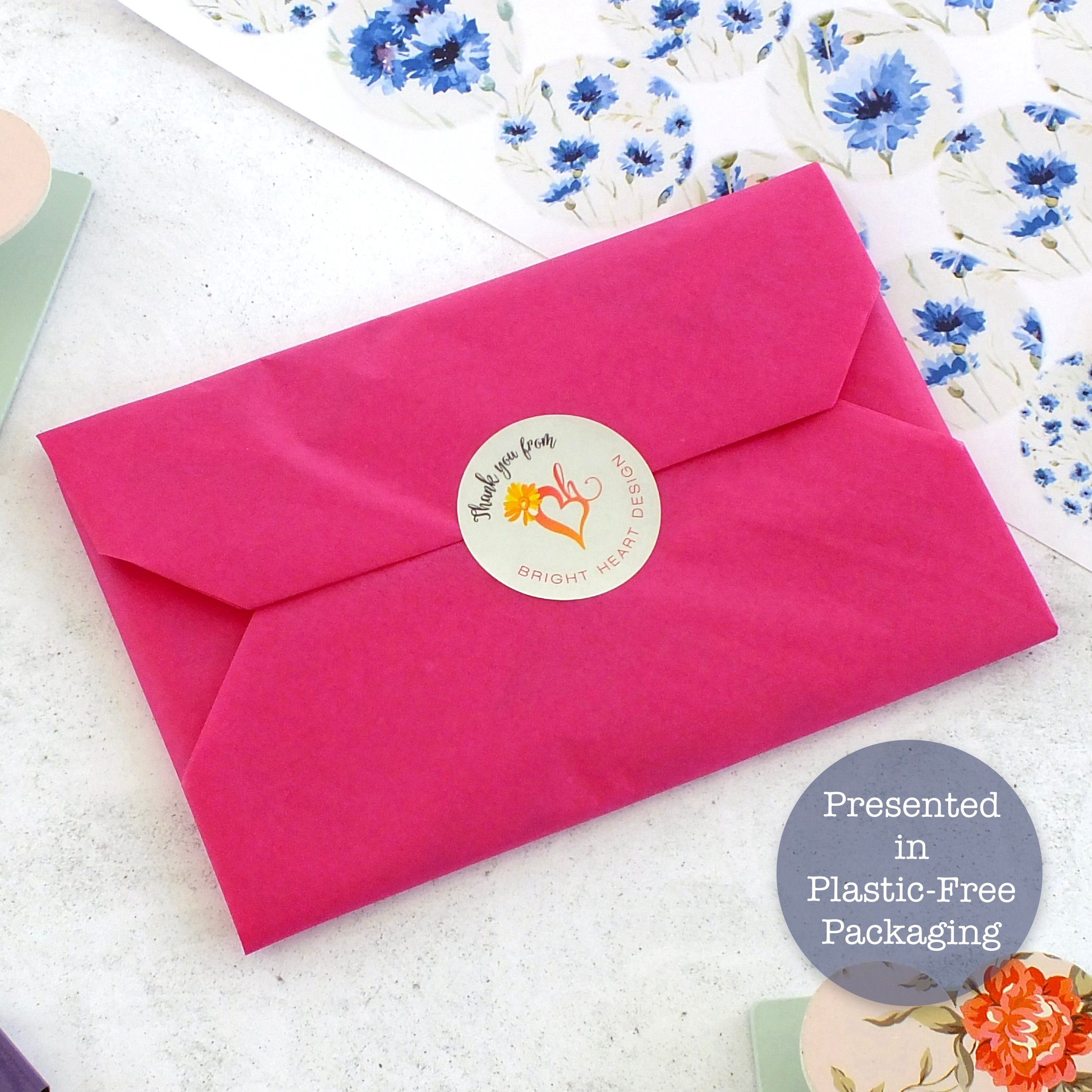 Personalised Recipe Cards - Cornflowers - Set of 10, 20, 30