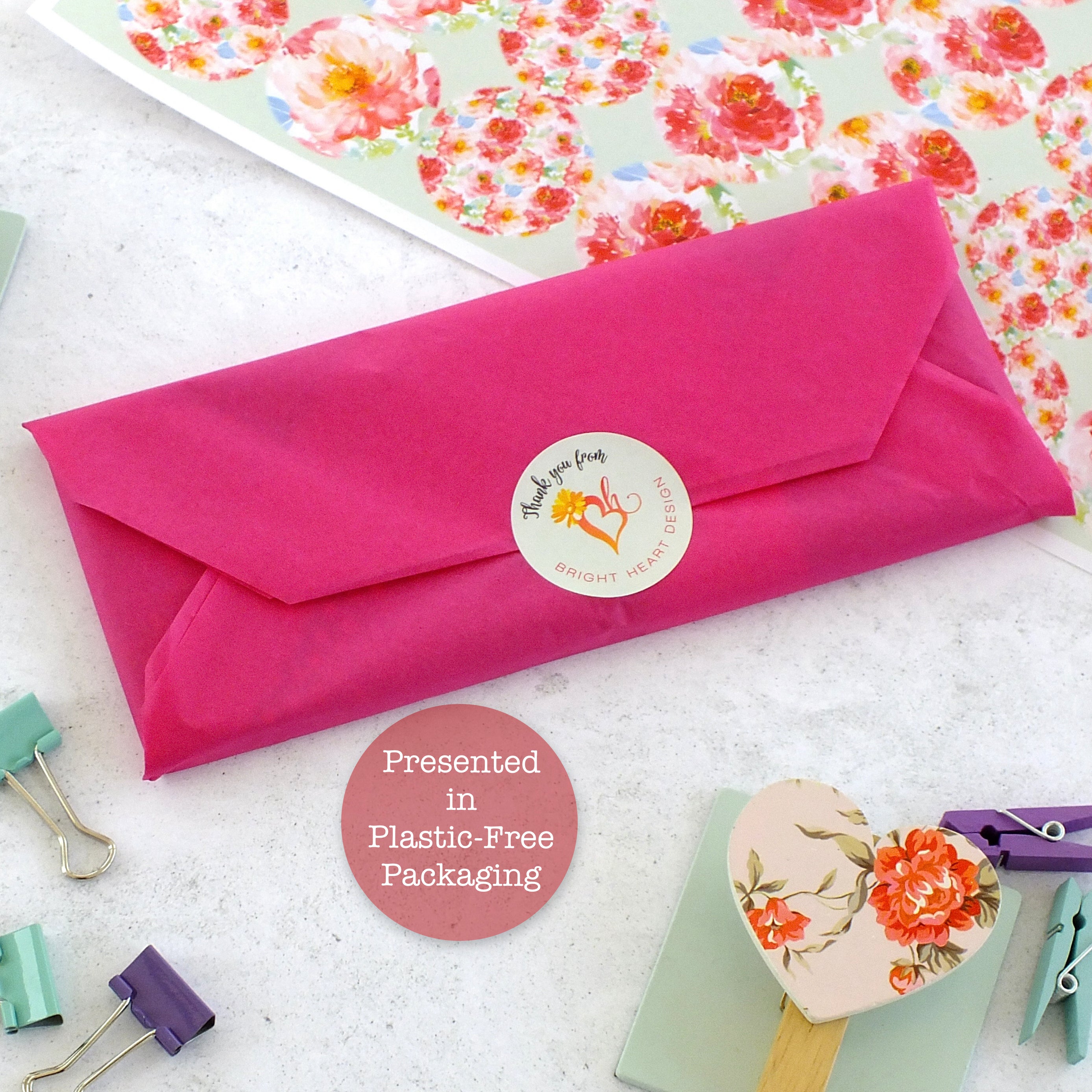 Personalised List Pad - To Do / Shopping / Any List Heading - Peonies