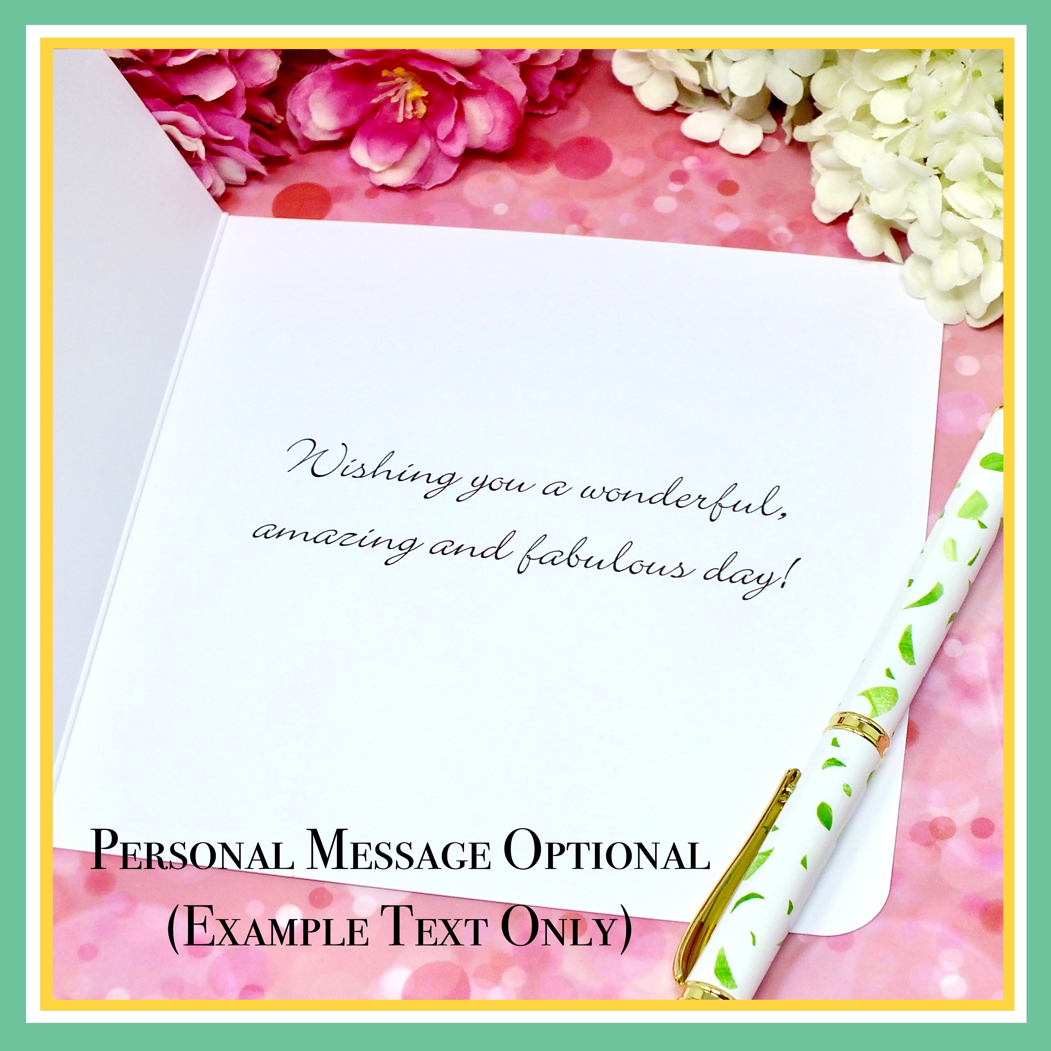 Wedding Anniversary Card for Wife - Pink Hearts message