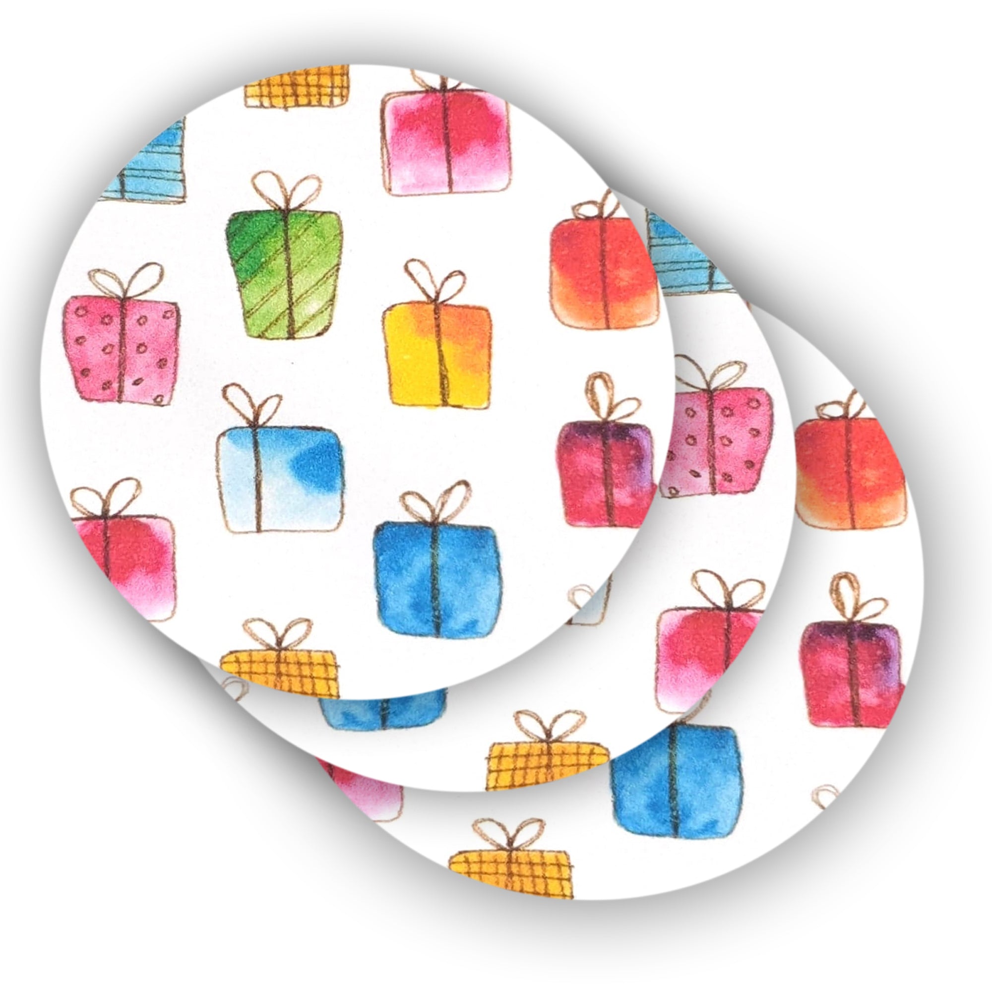 Gift Wrap Stickers - Gift Box Design - Set of 105