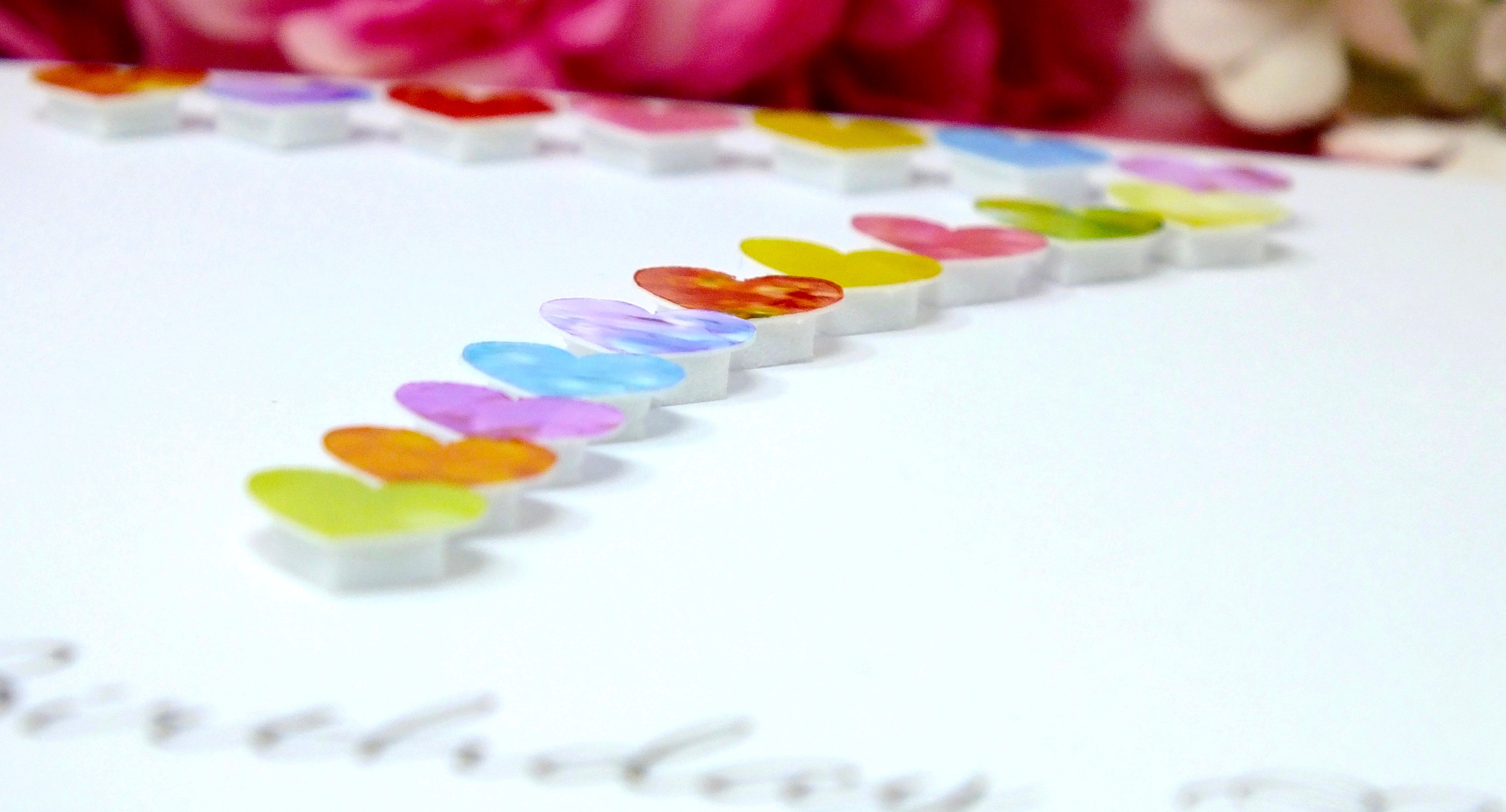 Personalized 17th Birthday Card with Vibrant Hearts - Handmade and Unique | Bright Heart Design