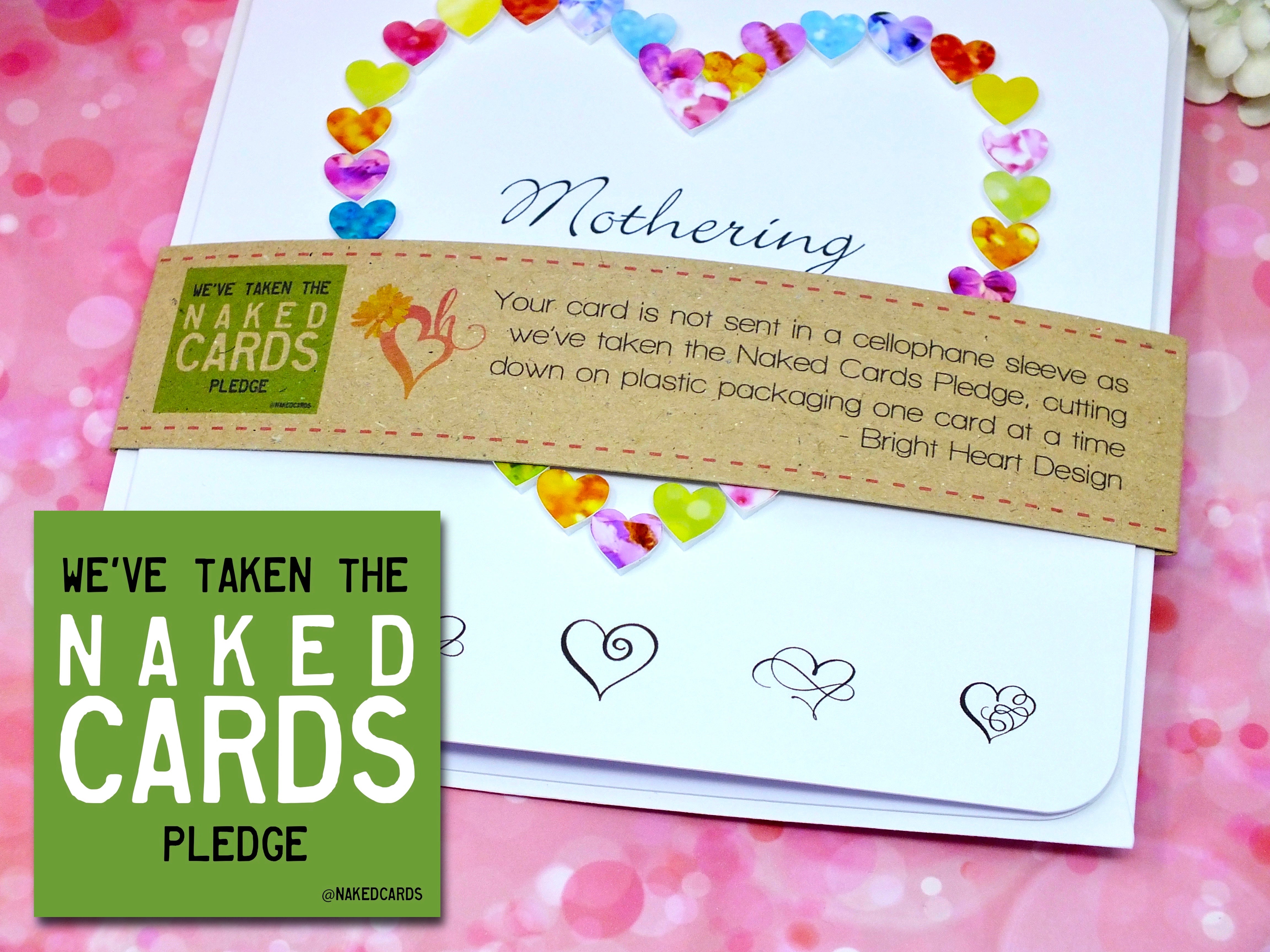 Mothering Sunday Card - Hearts + Band