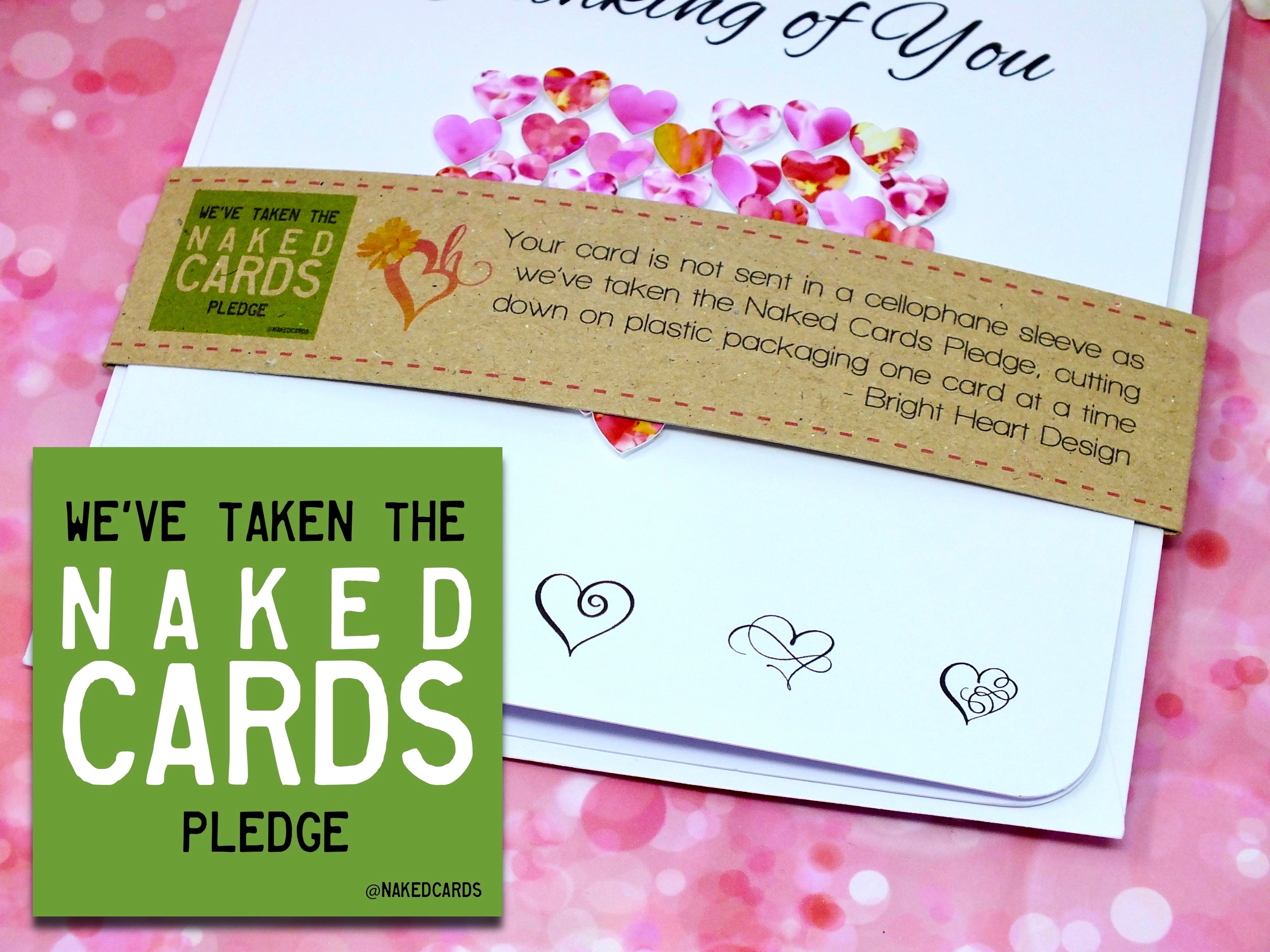 Thinking of You Card - Hearts + Band