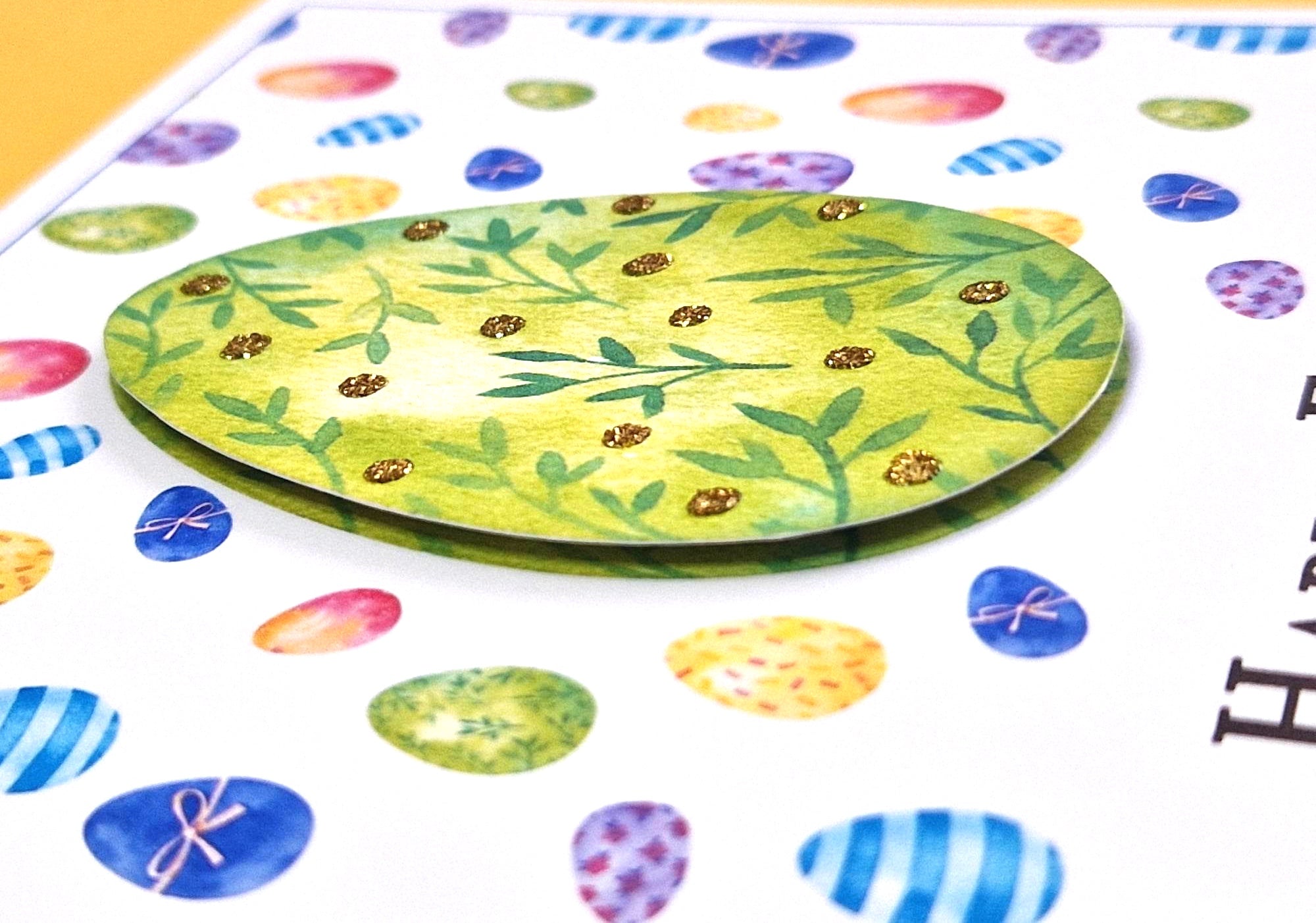 Happy Easter Card - Easter Egg, Personalised