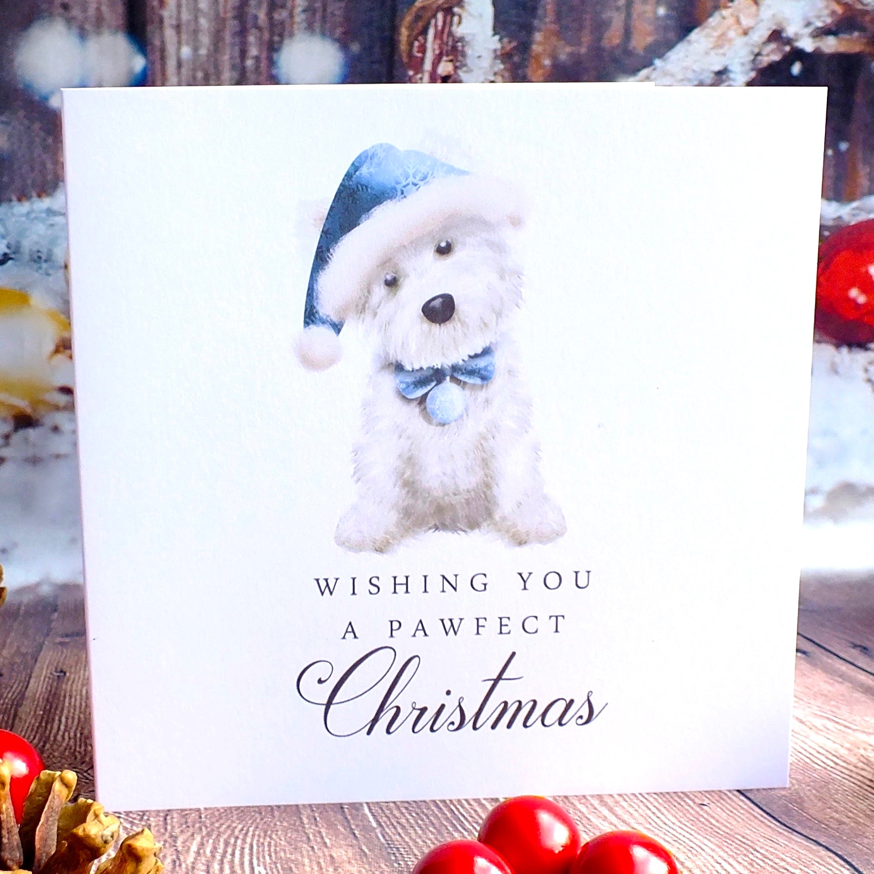 West Highland Westie Dog Christmas Cards - Pack of 4