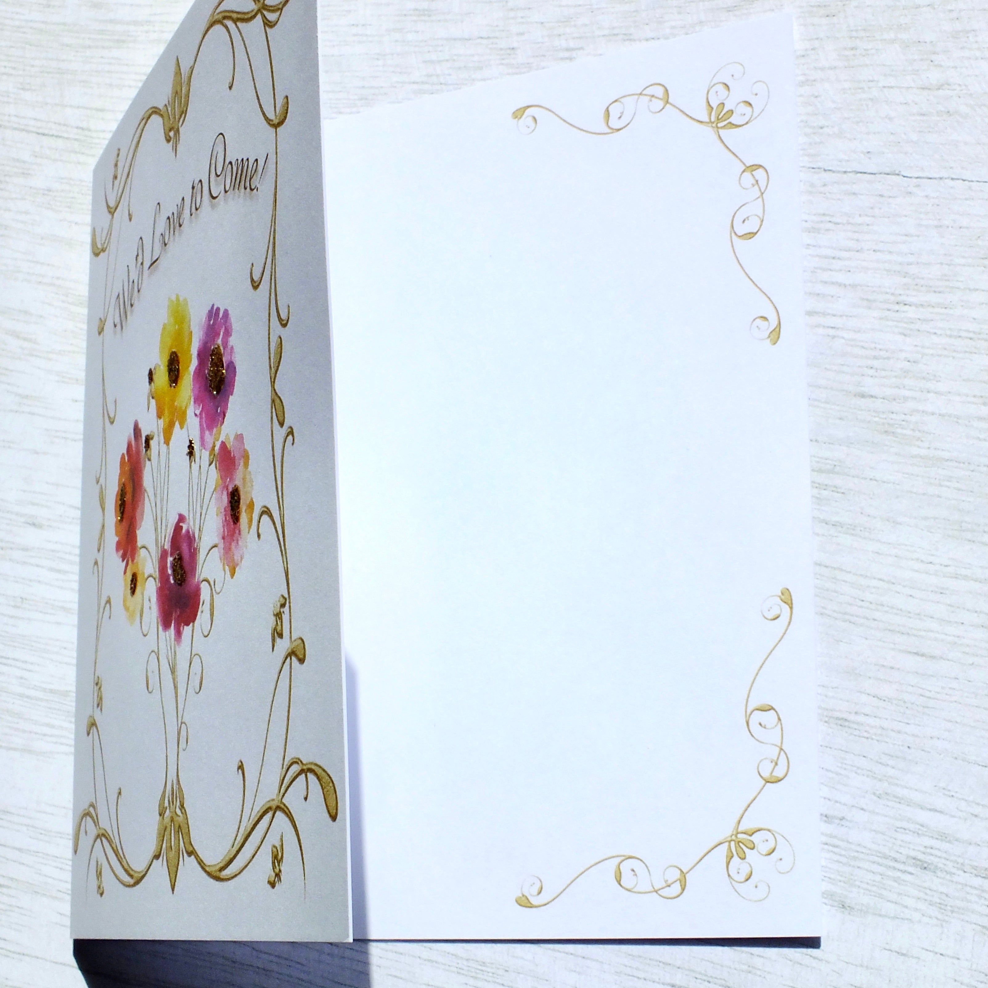 Luxury Wedding Acceptance, RSVP Reply Card - Rustic Sparkle