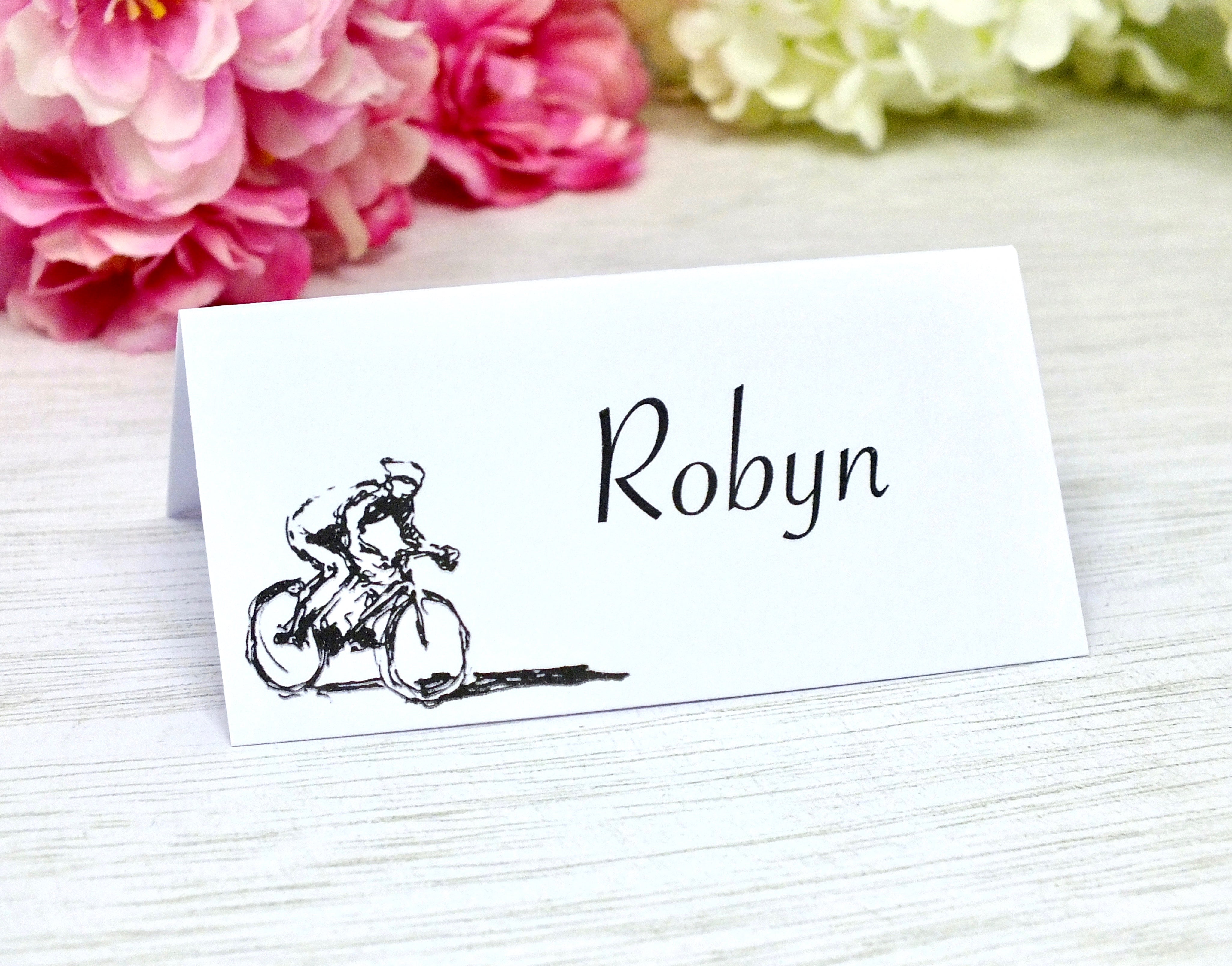 Cycling Place Cards - Personalised
