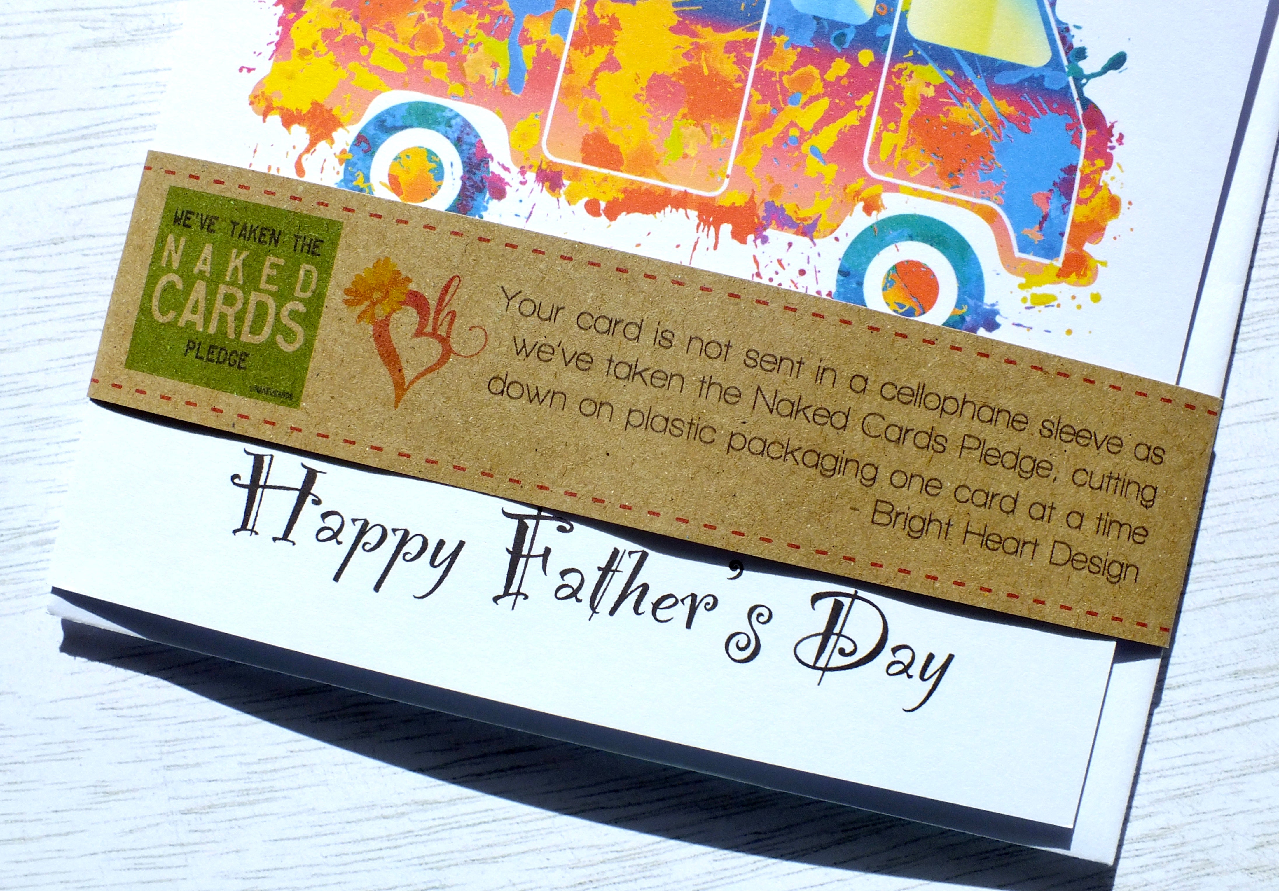 Father's Day Card - Colourful Campervan