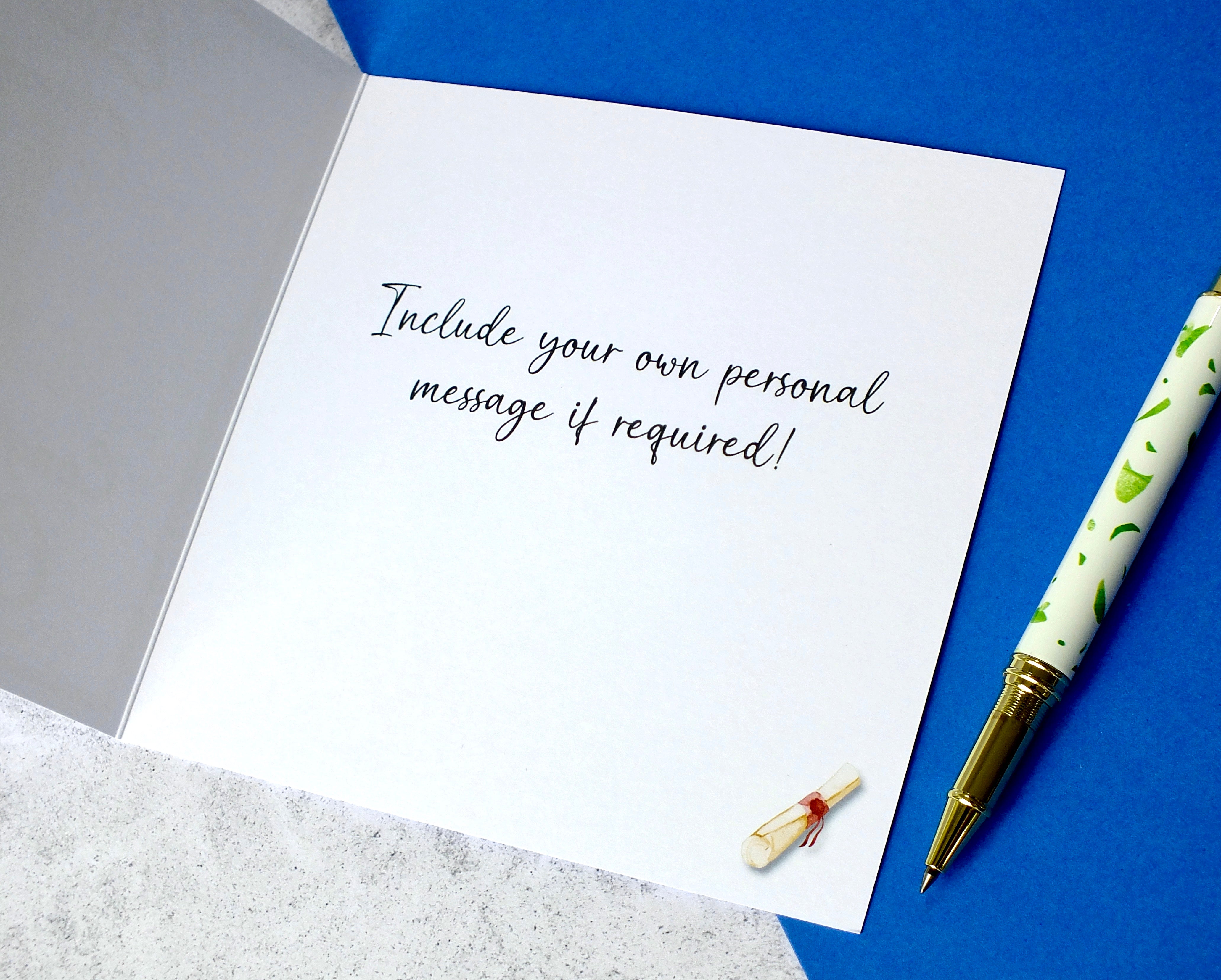 Graduation Card for Him or Her - Personalised, Watercolour