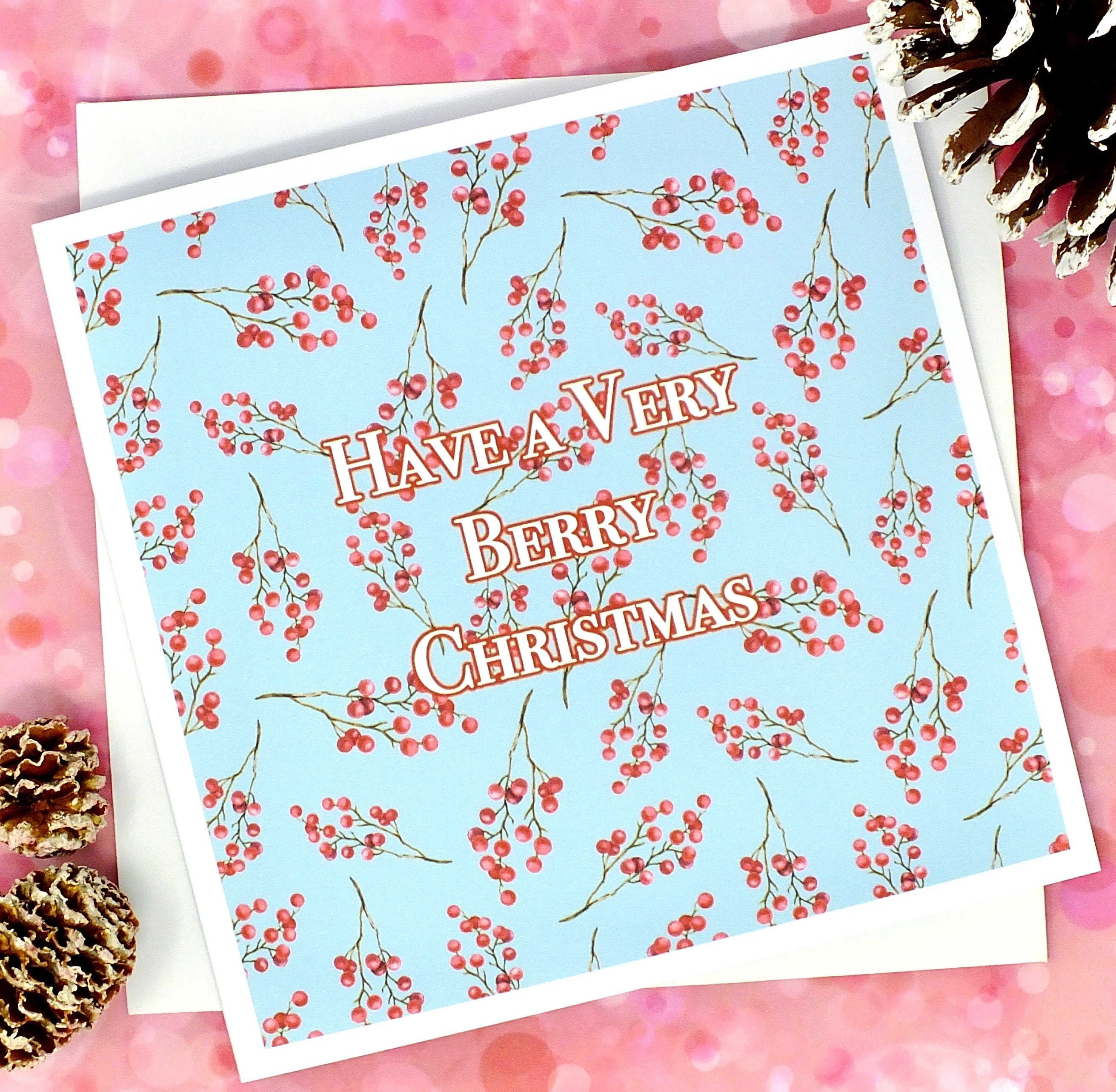 Have a Very Berry Christmas - Pack of 4 Christmas Cards Front