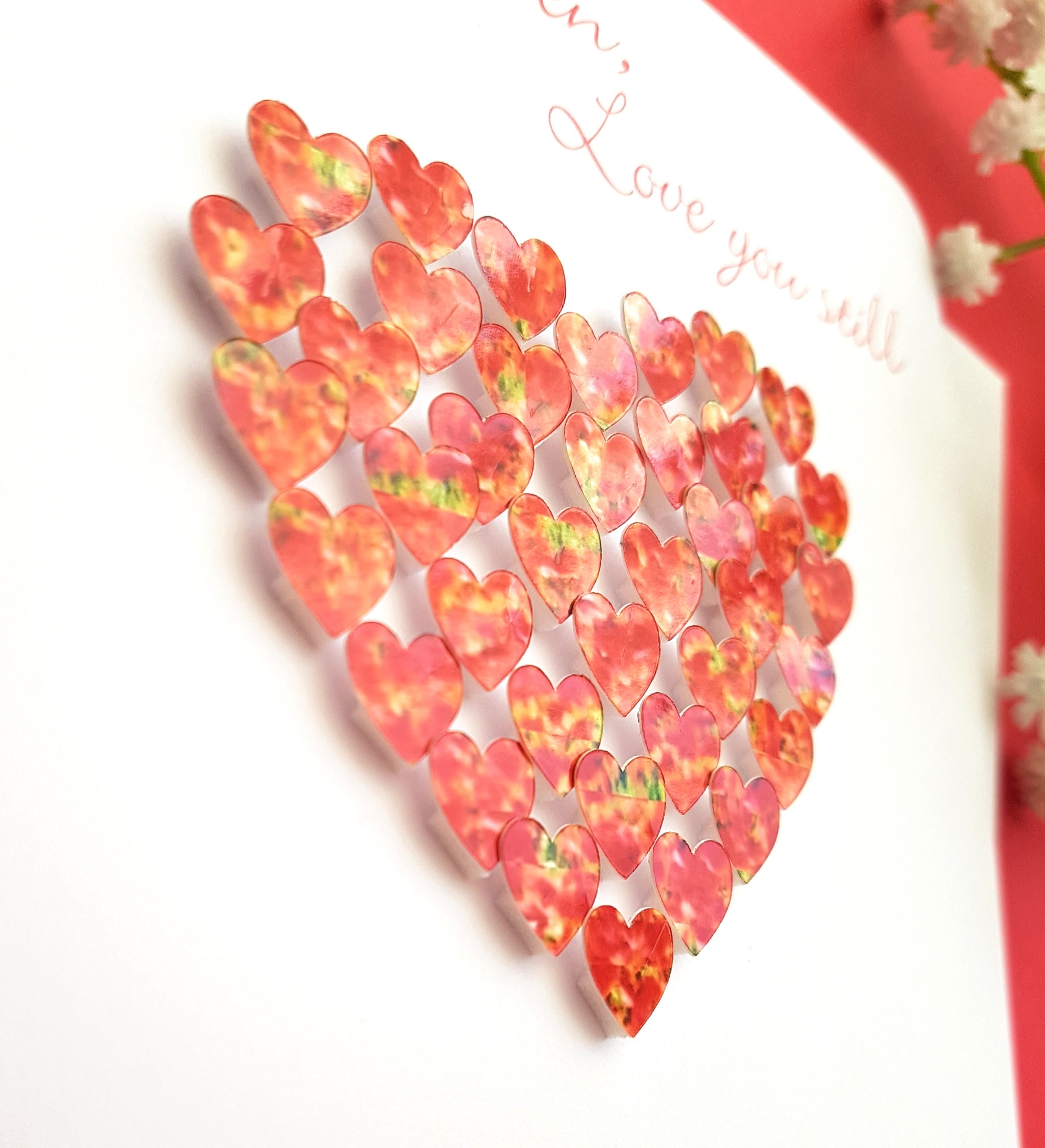 Loved You Then, Love You Still Card - Hearts Side