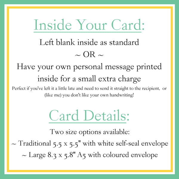 Confirmation Card - Multi-coloured Hearts, Personalised