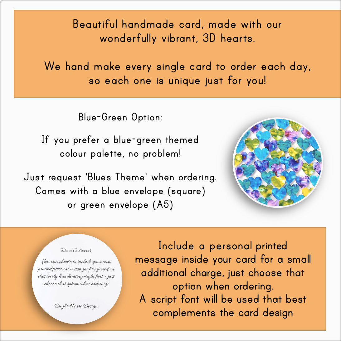 Sorry You're Leaving Card - Hearts, Personalised