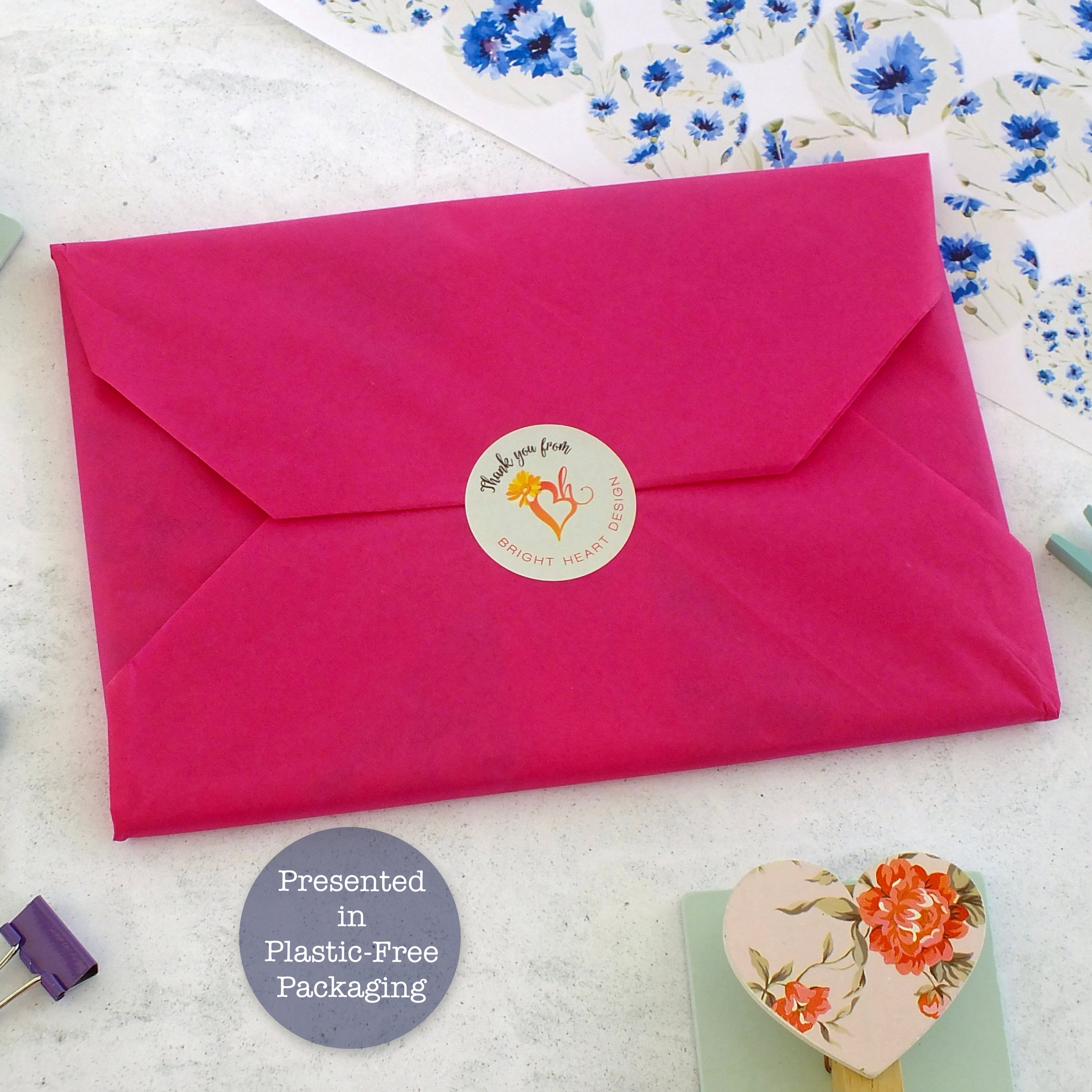 Personalised A5 Notepad - Any Heading - Cornflowers