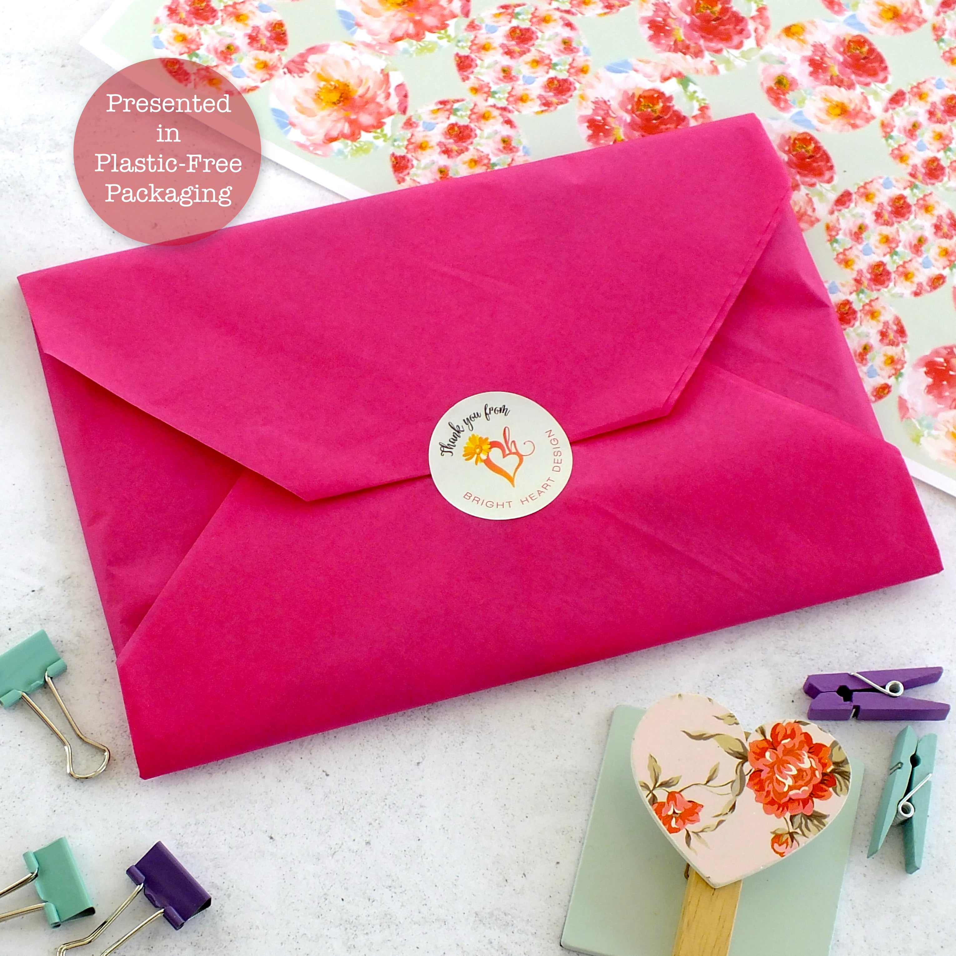 Personalised A5 Notepad - Any Heading - Peonies