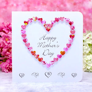 Happy Mother's Day Card - Hearts Main