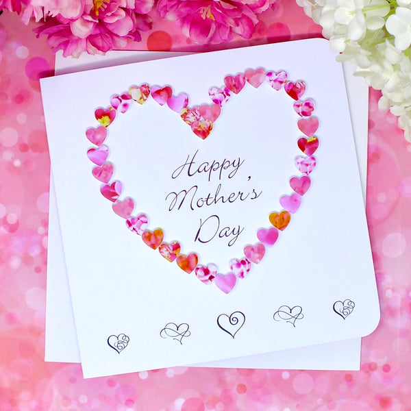 Happy Mother's Day Card - Hearts Front