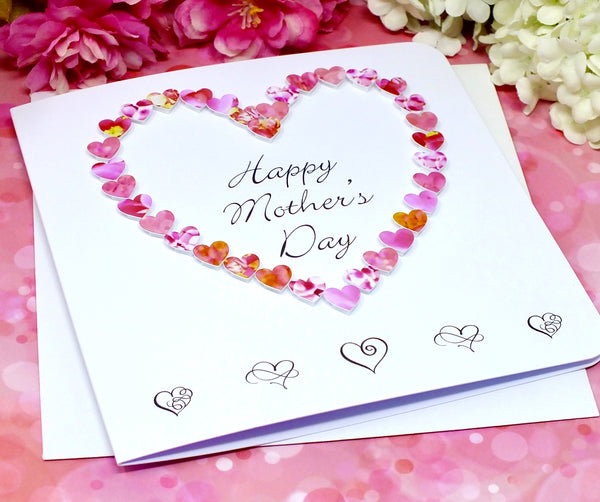 Happy Mother's Day Card - Hearts Alternate