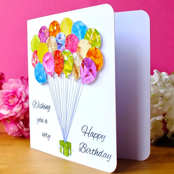 General Birthday Card - Balloons Alternate