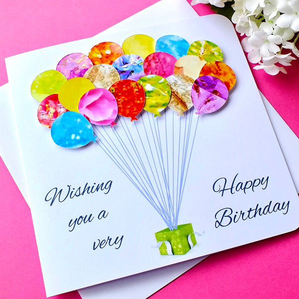 General Birthday Card - Balloons Front