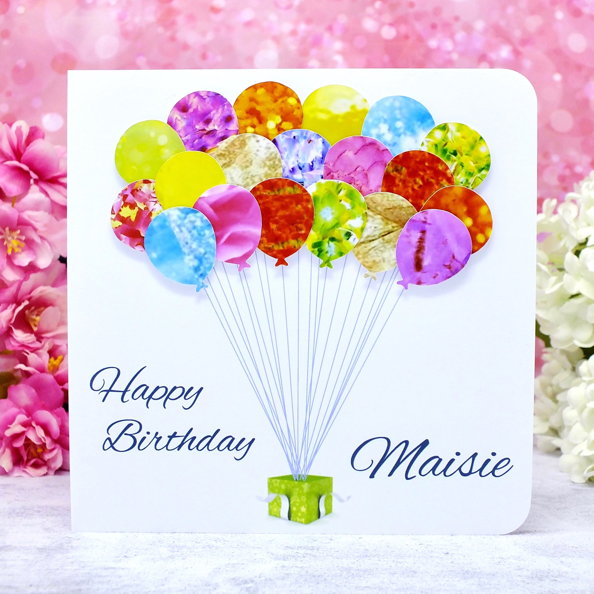Personalised Birthday Card - Balloons Main