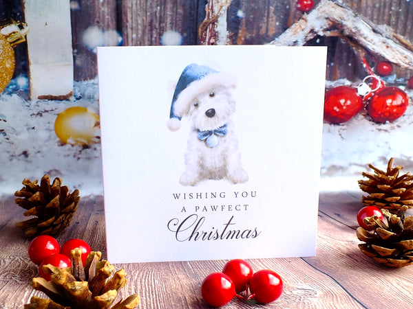 West Highland Westie Dog Christmas Cards - Pack of 4