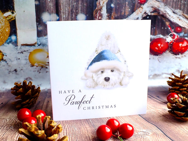 West Highland Westie Dog Christmas Cards - Pack of 4