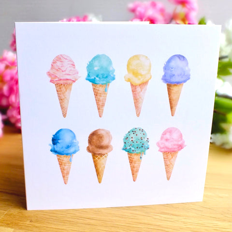 Pack of 4 Blank 'Summer' Greeting Cards Main