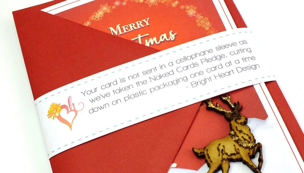 "Noel" - Wishing you a Wonderful Christmas Card - Single or Packs of 6 or 12