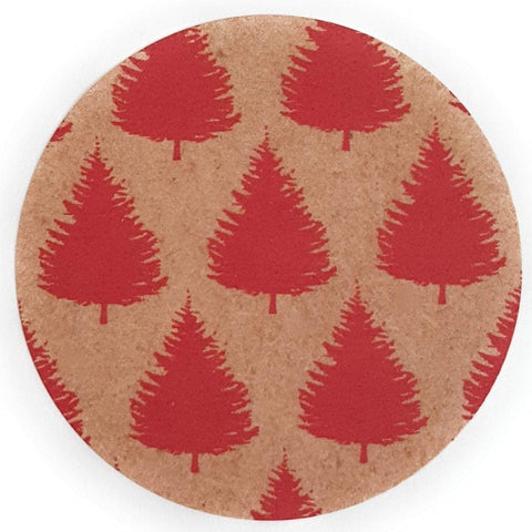 Eco-Friendly Christmas Tree Stickers for Kraft Gift Wap - Set of 105 Main