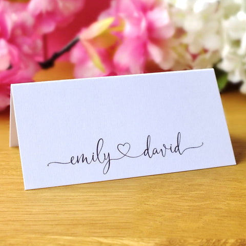 Personalised Wedding Place Cards - Pack of 12 Main