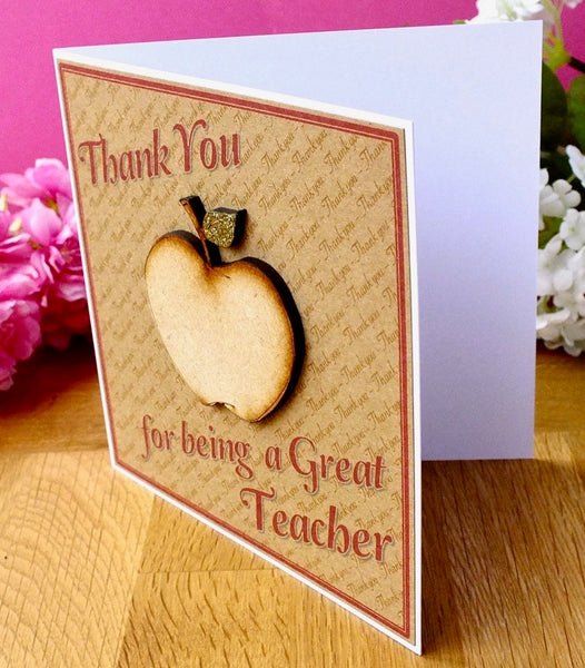 Thank You for Being a Great Teacher Card Side