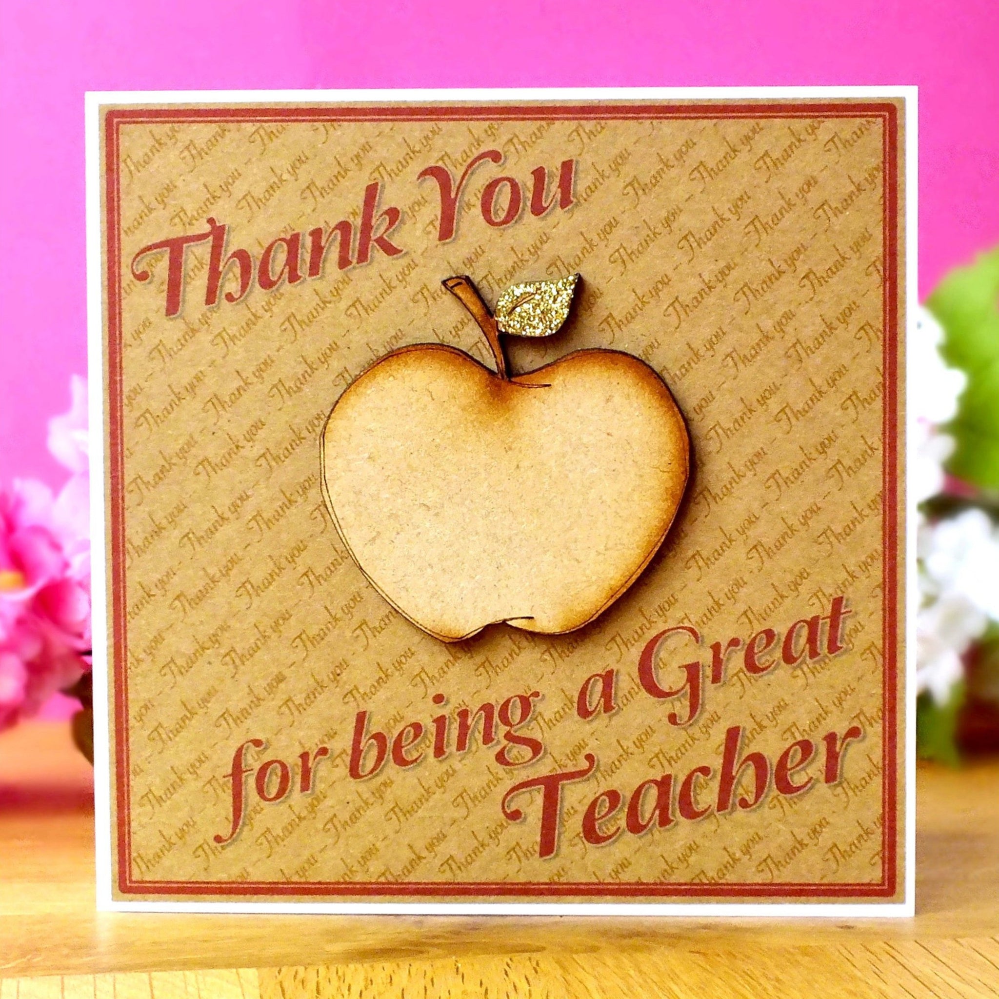 Thank You for Being a Great Teacher Card Main