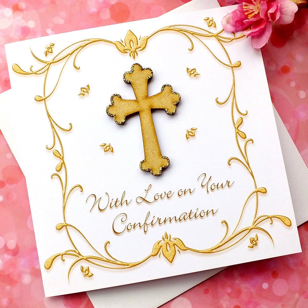 Confirmation Card - Luxury Rustic Sparkle Alternate View